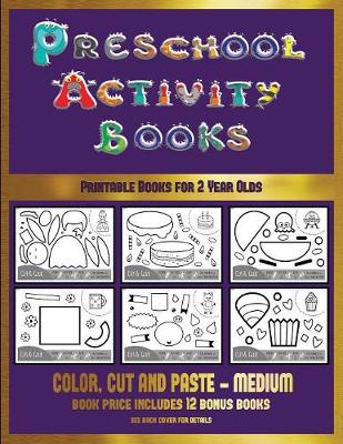 Printable Books for 2 Year Olds (Preschool Activity Books - Medium): 40 Black and White Kindergarten Activity Sheets Designed to Develop Visuo-Perceptual Skills in Preschool Children. - Printable Books for 2 Year Olds 16 (Paperback)