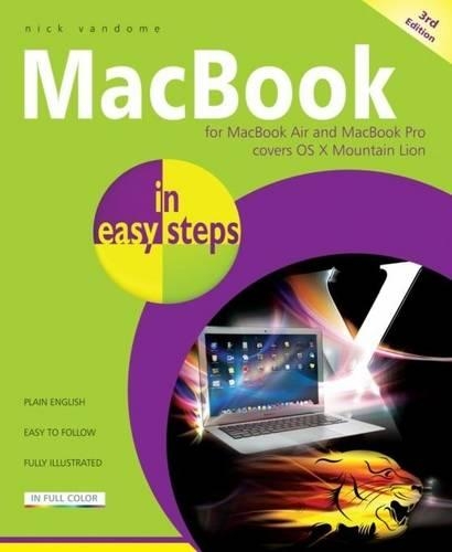 Macbook for Macbook Air and Macbook Pro Covers OS X Mountain Lion in Easy Steps - In Easy Steps (Paperback)