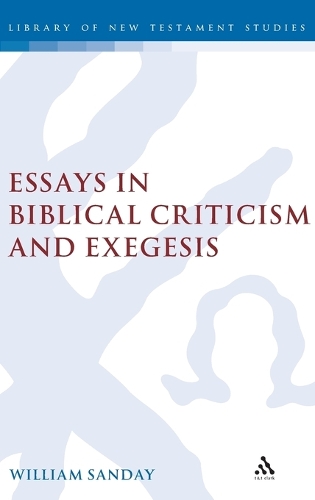 Essays in Biblical Criticism and Exegesis - Journal for the Study of the New Testament Supplement S. No. 225 (Hardback)
