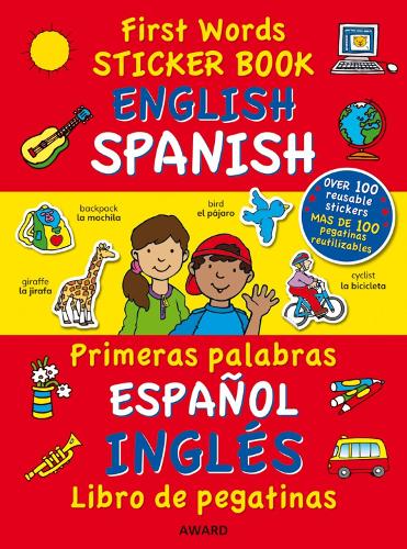 First Words Sticker Books English Spanish by Sophie Giles Terry