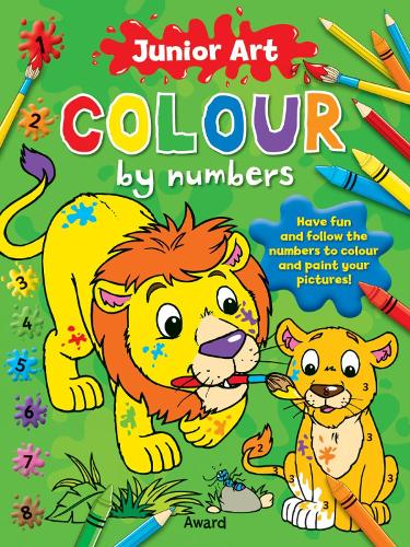 Junior Art Colour By Numbers: Lion - Junior Art Colour By Numbers (Paperback)