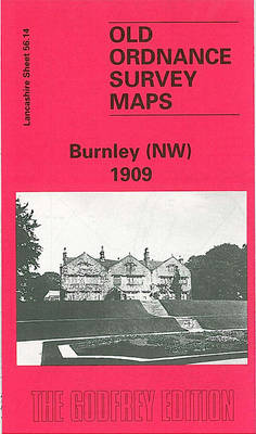 Burnley (NW) 1909: Lancashire Sheet 56.14 - Old O.S. Maps of Lancashire (Sheet map, folded)