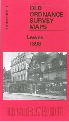 Lewes 1898: Sussex Sheet 54.14 - Old Ordnance Survey Maps of Sussex (Sheet map, folded)