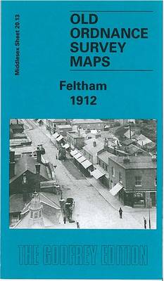Feltham 1912: Middlesex Sheet 20.13 - Old O.S. Maps of Middlesex (Sheet map, folded)