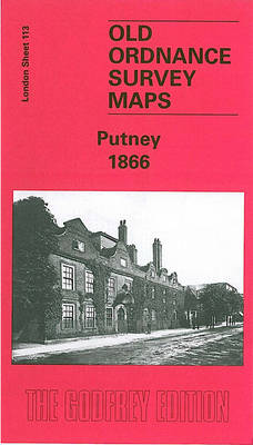 Putney 1866: London Sheet 113.1 - Old O.S. Maps of London (Sheet map, folded)