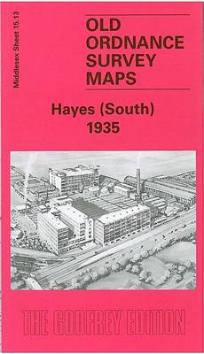 Hayes (South) 1935: Middlesex Sheet 15.13 - Old O.S. Maps of Middlesex (Sheet map, folded)
