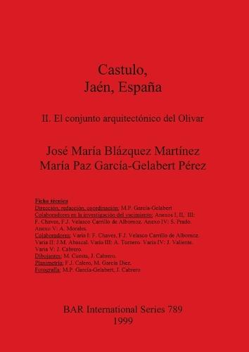 Castulo Jaen Espana: II. El conjunto arquitectonico del Olivar: II. El conjunto arquitectonico del Olivar - British Archaeological Reports International Series (Paperback)