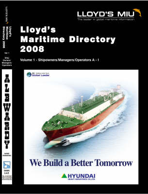 Lloyd's Maritime Directory 2008: Shipowners Pt. 1 (Paperback)