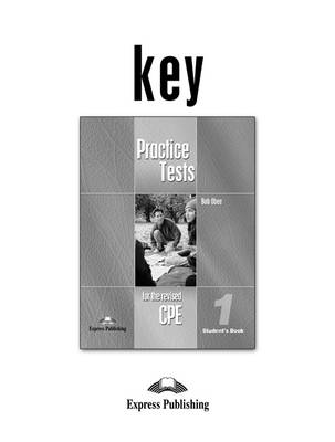 Practice Tests for the Revised Cpe (Paperback)