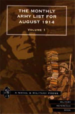 Monthly Army List for August 1914 (Paperback)