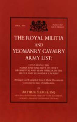 Royal Militia and Yeomanry Cavalry Army List (Paperback)