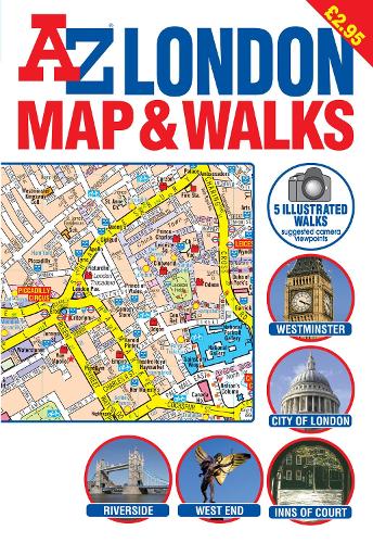 A-Z London Map and Walks - Street Maps & Atlases S. (Sheet map, folded)
