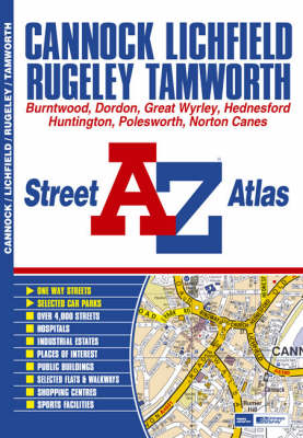 A-Z Cannock, Lichfield, Rugeley, Tamworth (Paperback)