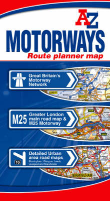 Motorways Route Planner Map (Sheet map, folded)
