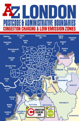 London Postcode and Administrative Boundaries Map by Geographers' A-Z ...