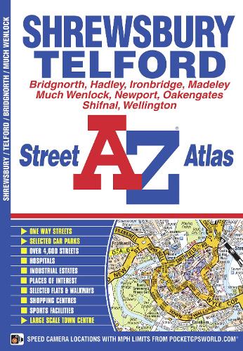 Shrewsbury and Telford Street Atlas - A-Z Street Atlas (Paperback)