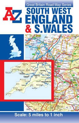 South West England and South Wales Road Map - Great Britain Road Maps 5 Miles to 1 Inch (Sheet map, folded)