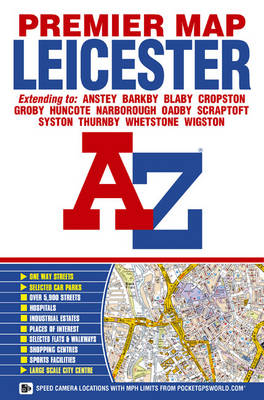 Leicester Premier Map - A-Z Premier Street Maps (Sheet map, folded)