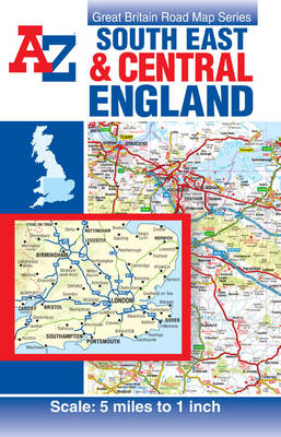 South East and Central England Road Map (Sheet map, folded)