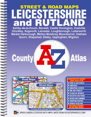 Leicestershire County Atlas - A-Z County Atlas (Spiral bound)