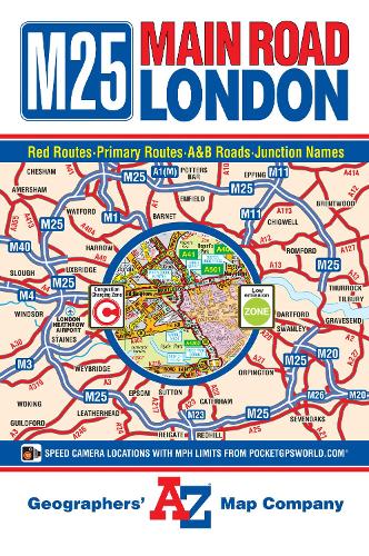 M25 Main Road Map of London - A-Z Road Map (Sheet map, folded)