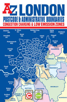 London Postcode & Administrative Boundaries Map (Sheet map, folded)