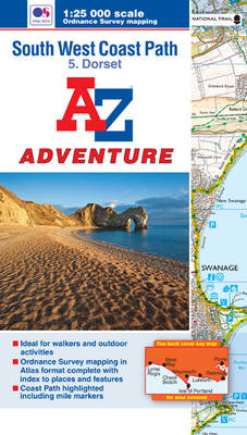 SW Coast Path Dorset Adventure Atlas - A-Z Adventure Atlas (Paperback)