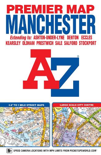 Manchester Premier Map - A-Z Premier Street Maps (Sheet map, folded)