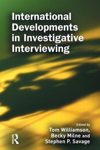 International Developments in Investigative Interviewing (Hardback)