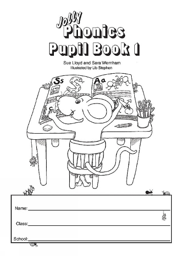 Jolly Phonics Pupil Book 1 (black & white edition): in Precursive Letters (British English edition) (Paperback)