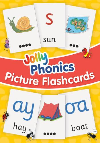 Jolly Phonics Picture Flash Cards: in Precursive Letters