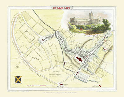 Cole and Roper Old Map of St Albans 1810: 20" x 16" Photographic Print of St Albans (Sheet map, flat)