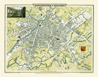 Old Maps Manchester Free Cole And Roper Old Map Of Manchester 1807 By Cole And Roper | Waterstones