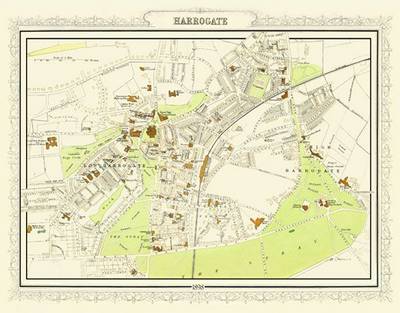 Map of Harrogate 1898: Photographic Print of Map of Harrogate 1898 (Sheet map, flat)