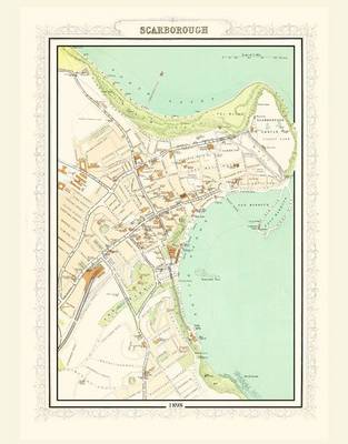 Map of Scarborough 1898: Photographic Print of Map of Scarborough 1898 (Sheet map, flat)