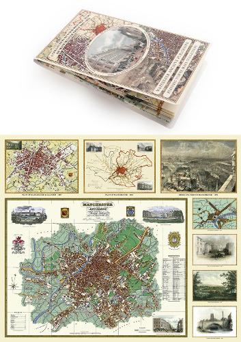 Collection of Four Historic Maps of Manchester from 1807-1876 - Manchester Historic Maps Collection (Sheet map, folded)