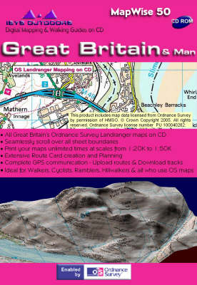 Great Britain and Man: Interactive Ordnance Survey Landranger and Travel Maps on DVD - MapWise 50 S. (DVD)