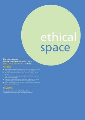 Ethical Space Vol.12 Issue 2 (Paperback)