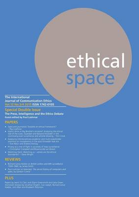 Ethical Space Vol.12 Issue 3/4 (Paperback)