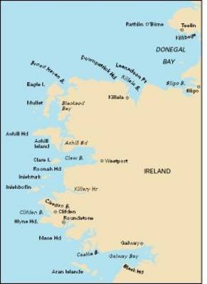 Imray Chart C54 2007: Galway Bay to Donegal Bay - Imray C.Chart C54 (Sheet map, folded)
