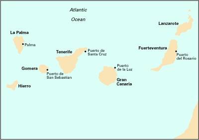 Imray Chart E2: Islas Canarias (Sheet map, folded)