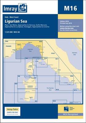 Imray Chart M16: Ligurian Sea (Paperback)