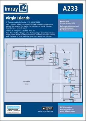 Imray Chart A233: Virgin Islands - Double-Sided Sheet Combining Charts A231 and A232 - Iolaire Charts 233 (Paperback)