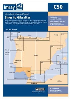 Imray Chart: Sines to Gibraltar - C Series 50 (Sheet map)