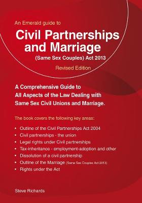 Civil Partnerships And Marriage: Same Sex Couples Act 2013 (Paperback)