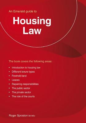 Housing Law: An Emerald Guide (Paperback)