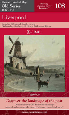 Liverpool - Cassini Old Series Historical Map No. 108 (Sheet map, folded)