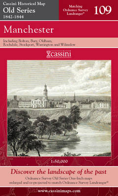 Manchester - Cassini Old Series Historical Map No. 109 (Sheet map, folded)