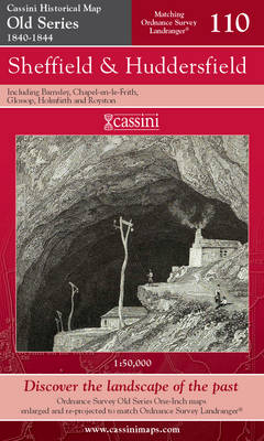 Sheffield and Huddersfield - Cassini Old Series Historical Map No. 110 (Sheet map, folded)
