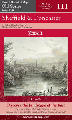 Sheffield and Doncaster - Cassini Old Series Historical Map No. 111 (Sheet map, folded)